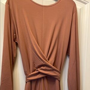 Elegant Brown Maxi Dress